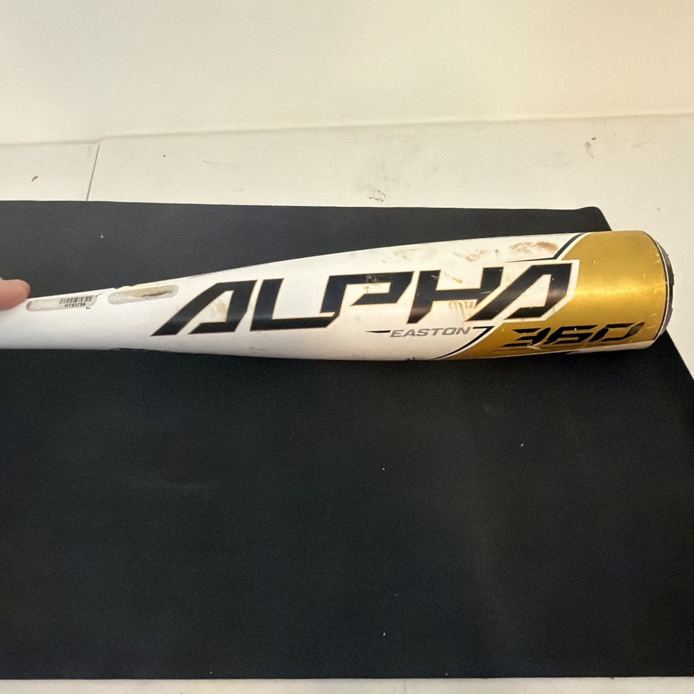 Easton Alpha 360 USSSA Youth Baseball Bat 26/16 JBB20AL10 -10 2 3/4 White Gold